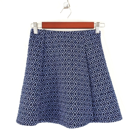 Zara Blue Mini Circle Skirt Size Small - Picture 7 of 9